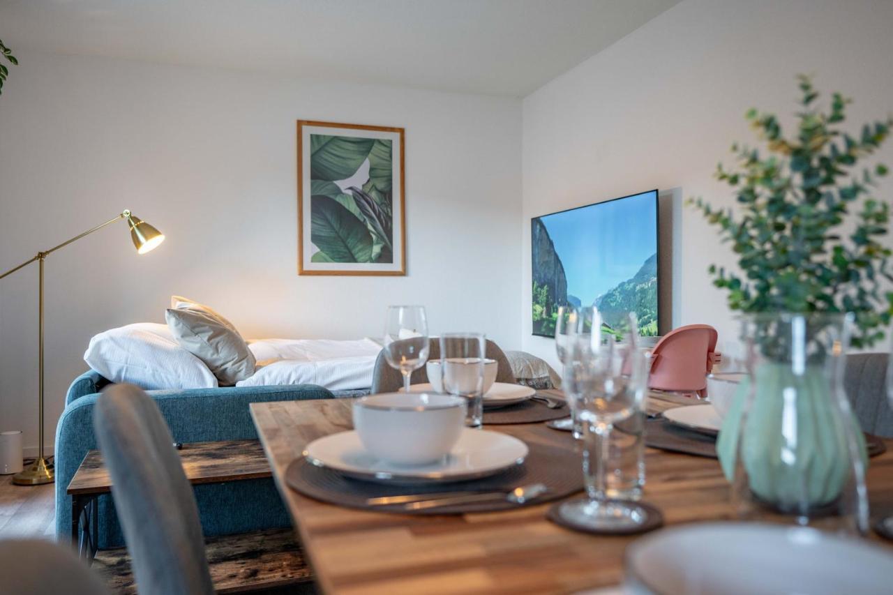 Moderne Wohnung Mit Parkplatz - Top Floor 오스터문디겐 외부 사진
